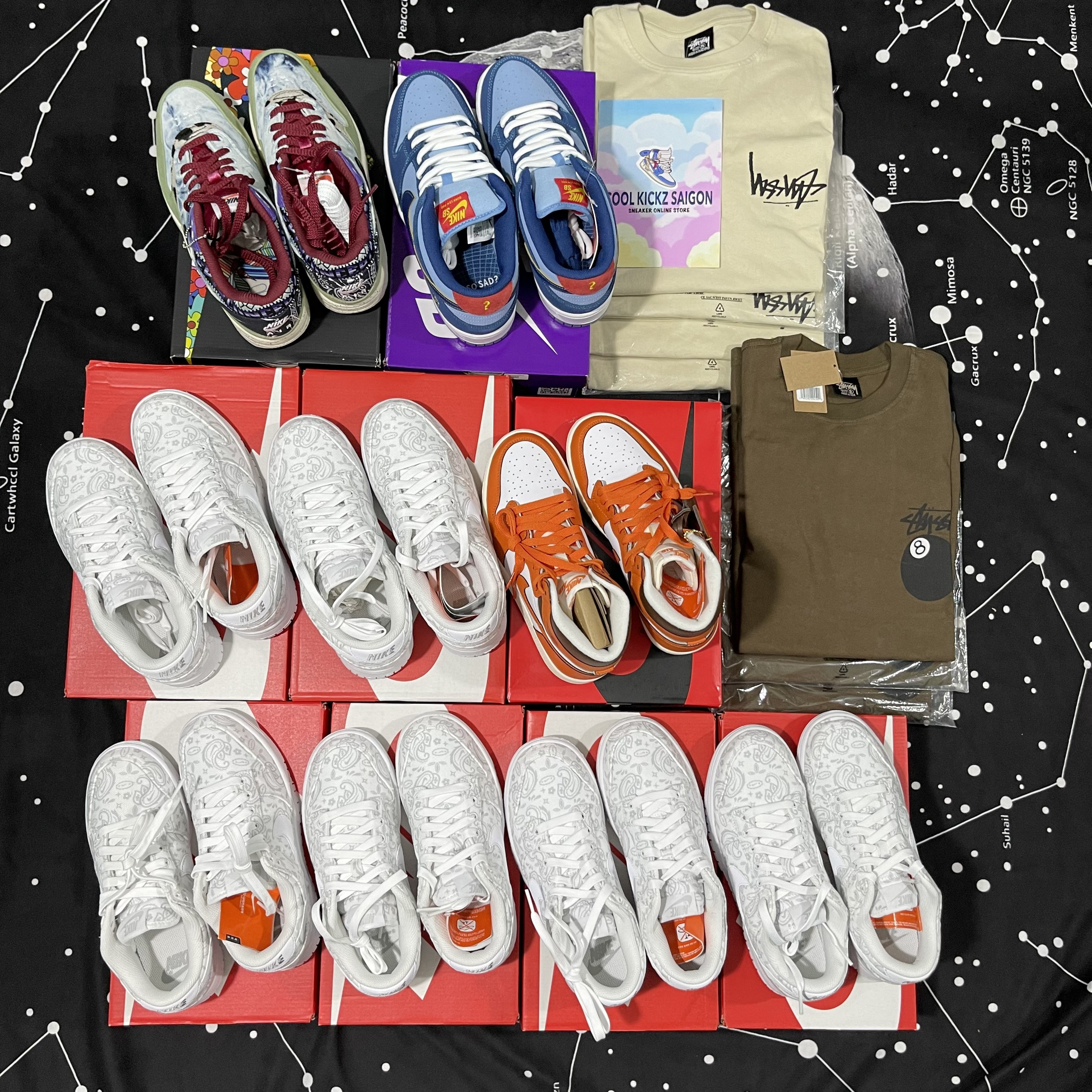 [CHÍNH HÃNG] Nike Dunk Low Essential White Paisley New Full Box Full Tag (DJ9955-100)