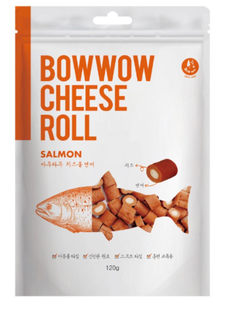 Snack phô mai cuộn Bowwow Cheese Roll cho chó 120g