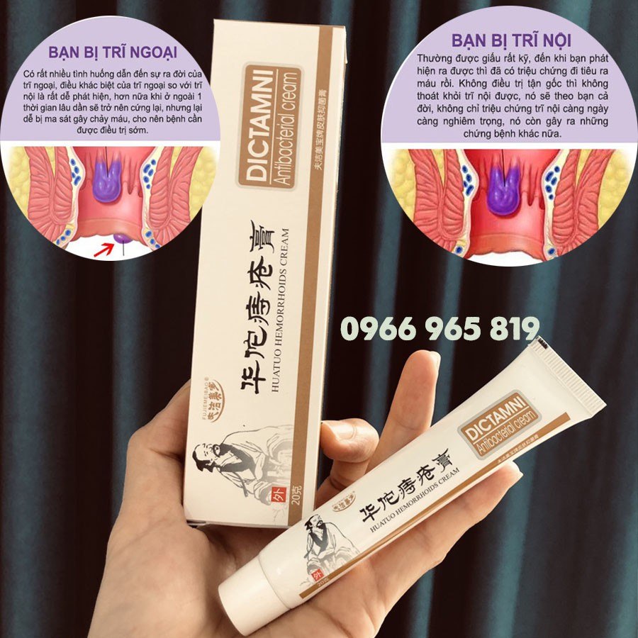 Kem bôi trĩ thảo dược Dictamni tuýp 20g -xuanshop0140