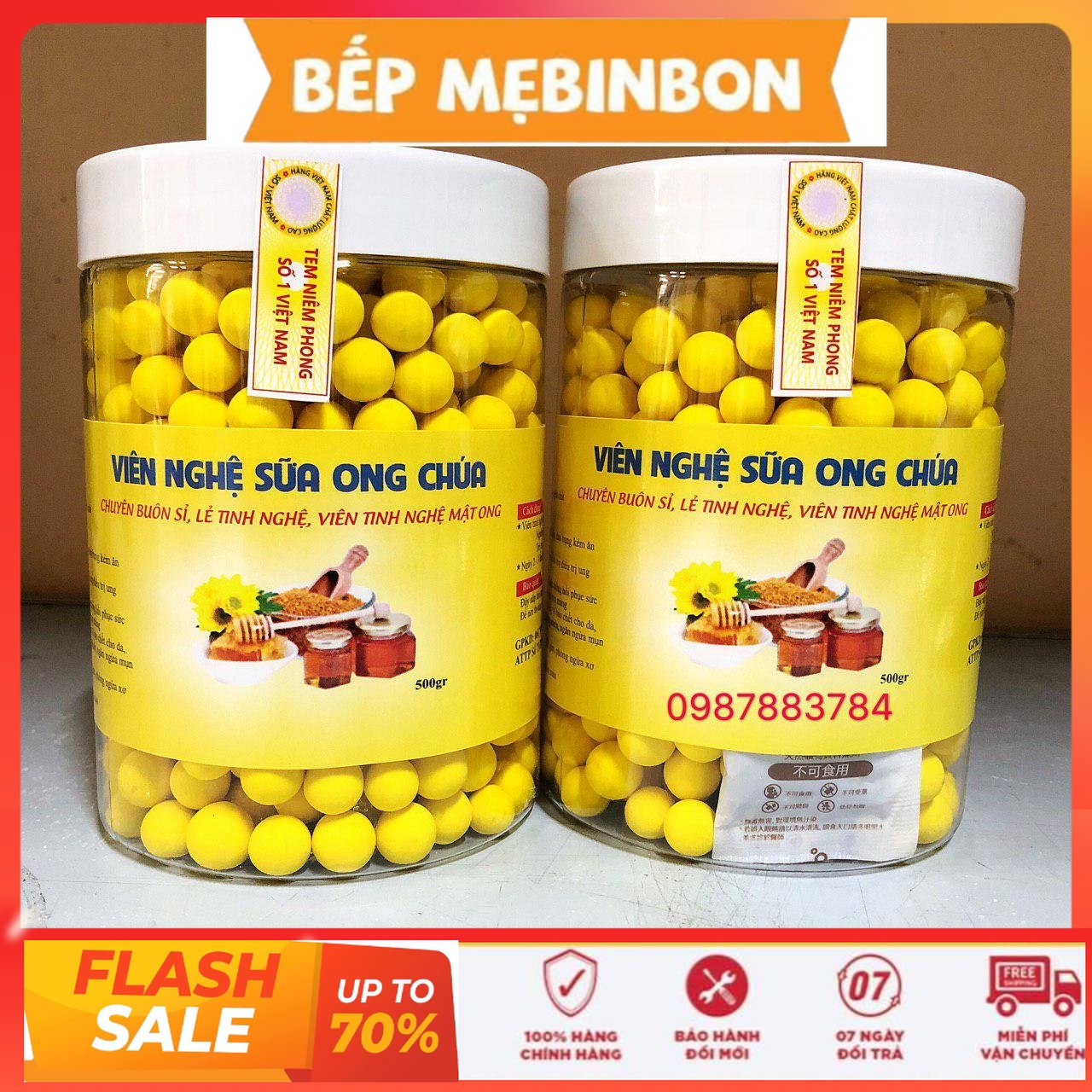 1kg viên tinh bột nghệ sữa ong chúa