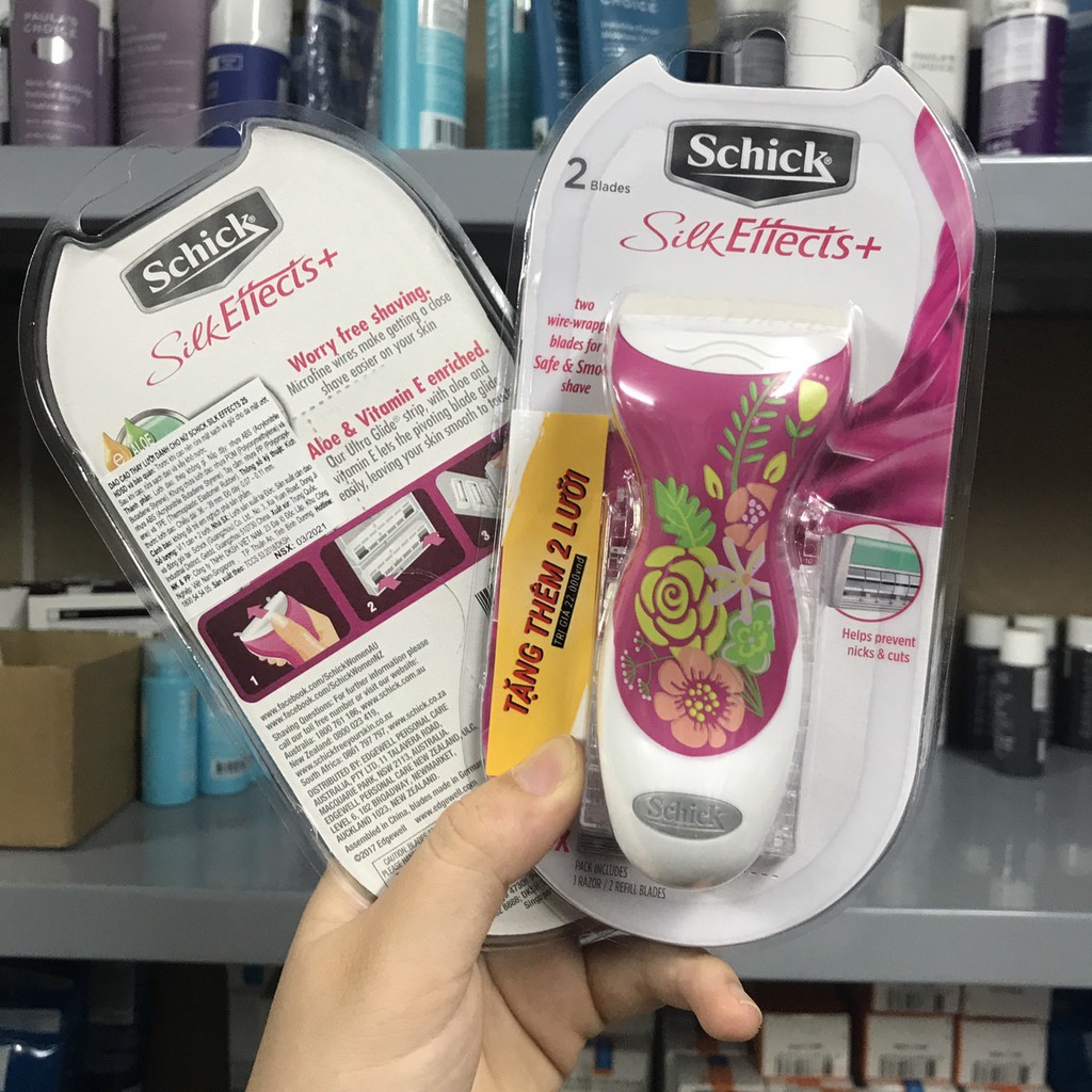 Dao Cạo Cho Nữ Schick Effect + 2S – Bộ Dao Cạo Schick + 02 Lưỡi