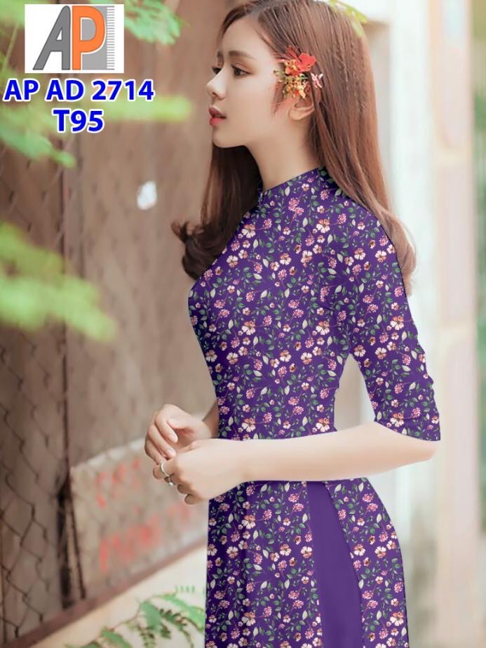 Vải áo dài hoa nhí