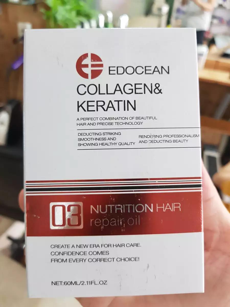 Tinh dầu EDOCEAN Collagen Keratin dưỡng bóng tóc 60ml