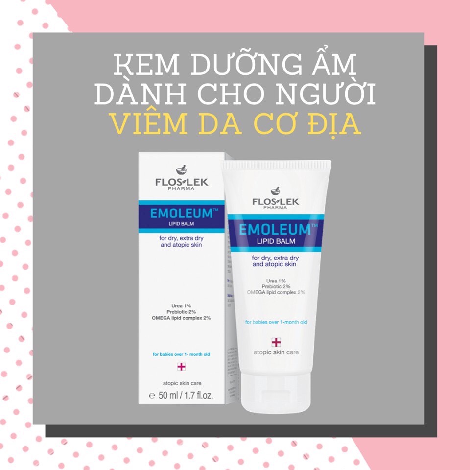 Lip balm with vitamins A and E (Floslek Kem Dưỡng Ẩm Lipid Balm 50ml)