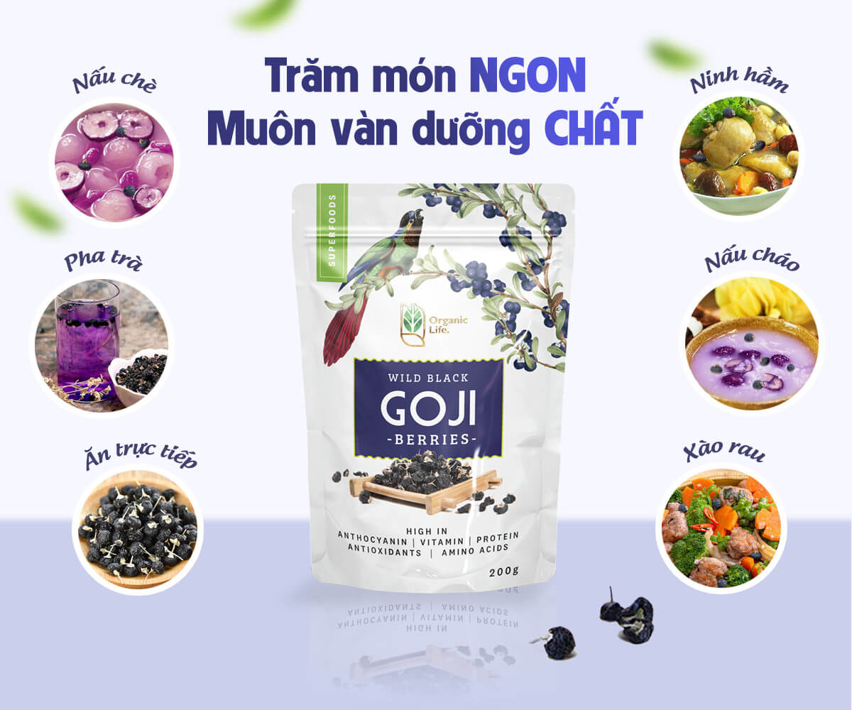 Hắc Kỷ Tử Hữu Cơ ORGANIC LIFE 200G