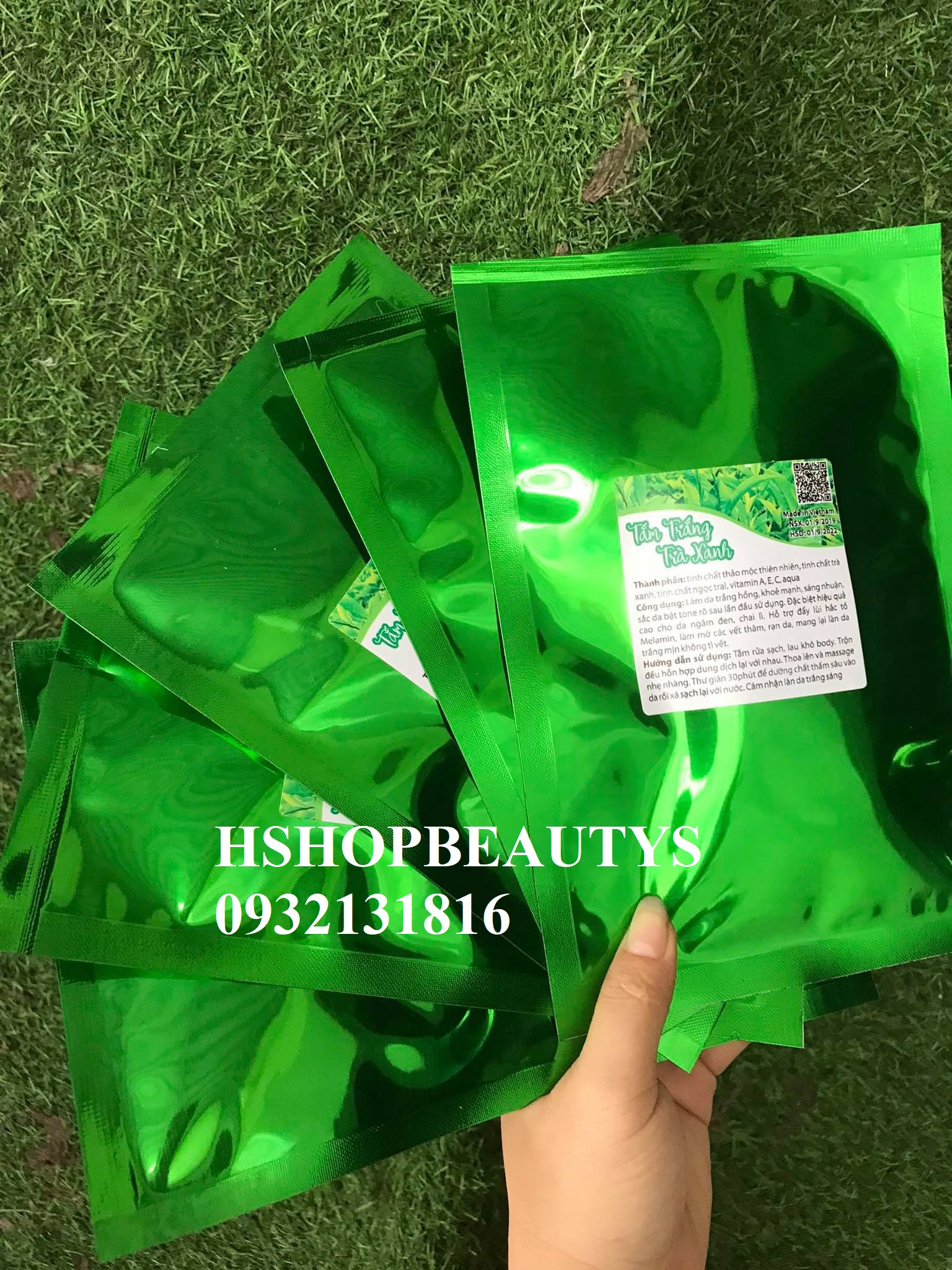 [HCM]Tắm trắng trà xanh