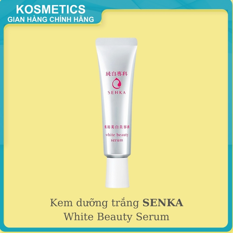 Tinh chất dưỡng trắng da mờ thâm nám SENKA White Beauty Serum 35g