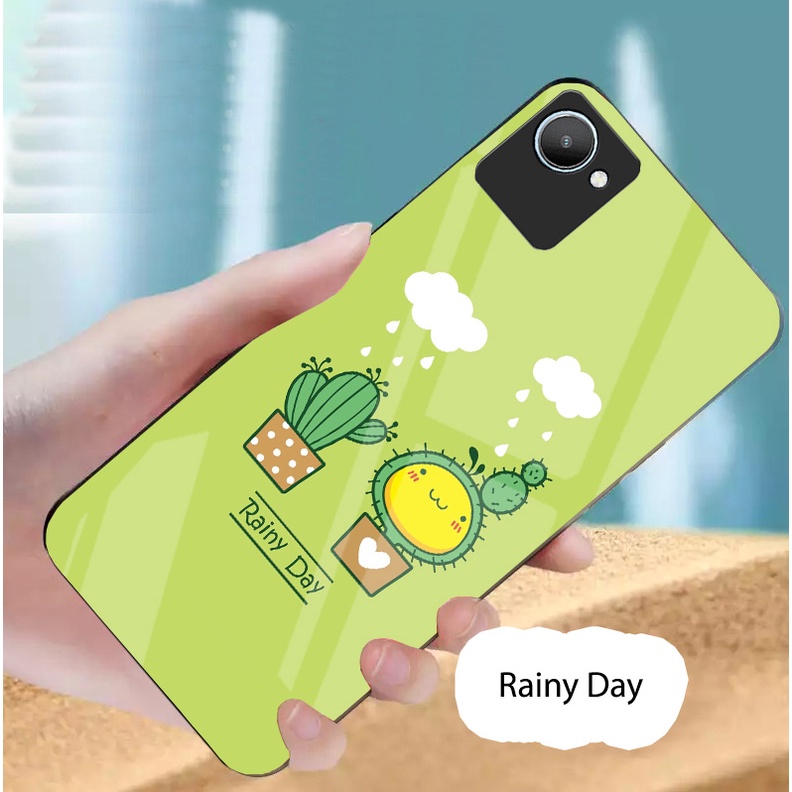 Ốp lưng realme c30, c30s mặt kính gương bóng