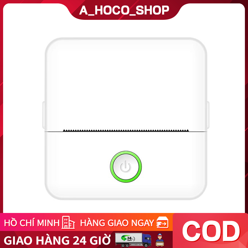 Máy In Nhiệt Mini Bluetooth, in ảnh, Hóa đơn không cần mực,TMĐT dán được