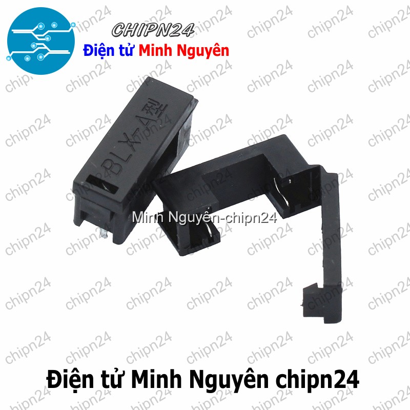 [2 cái] (F179.4) Đế Cầu Chì 5x20mm Đen - HH004900