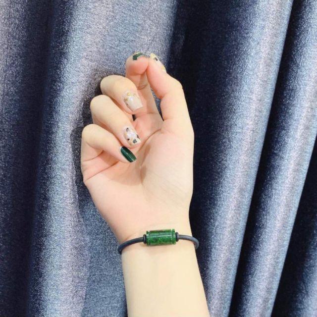 [FreeshipMAX] Vòng tay lu thống đá ngọc sơn thủy
