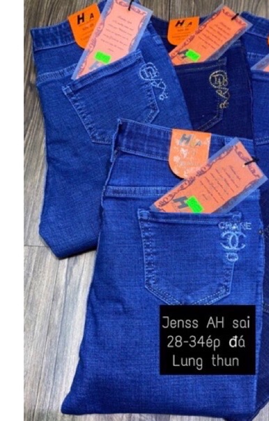 Quần jeans nữ lưng thun siêu co giãn