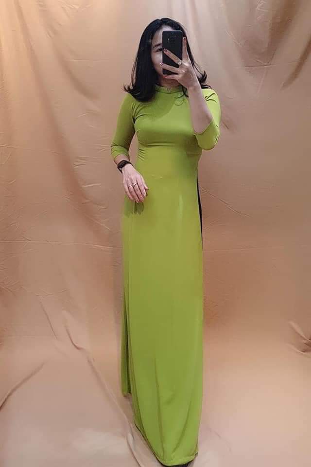 👠SALE ÁO DÀI MAY SẴN LỤA PHÁP CO GIÃN CHỈ 161 K 1 ÁO MAY SẴN