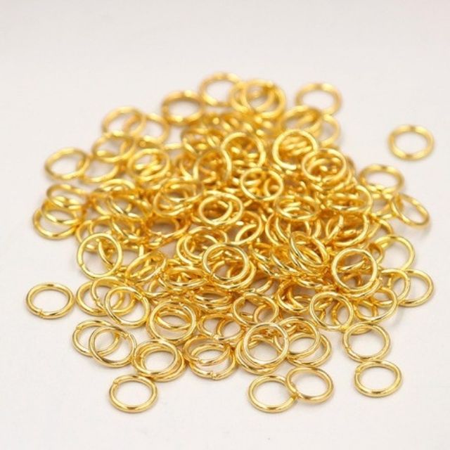 Khoen Tròn Màu Vàng Mini 5-6mm Nối Sản Phẩm Trang Sức Resin - Trường Thịnh Sài Gòn
