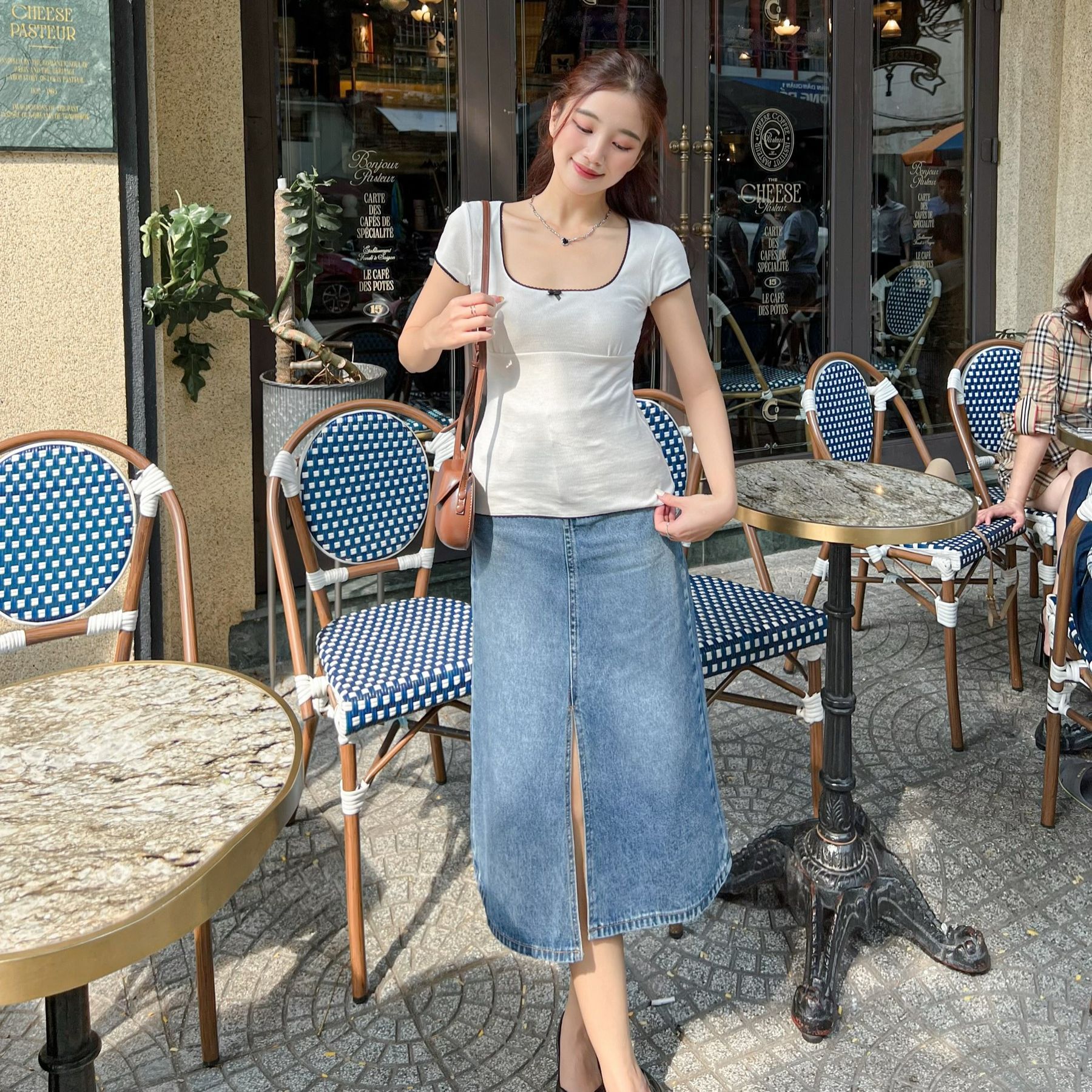 Váy Jean Xẻ Dáng Dài GIGI