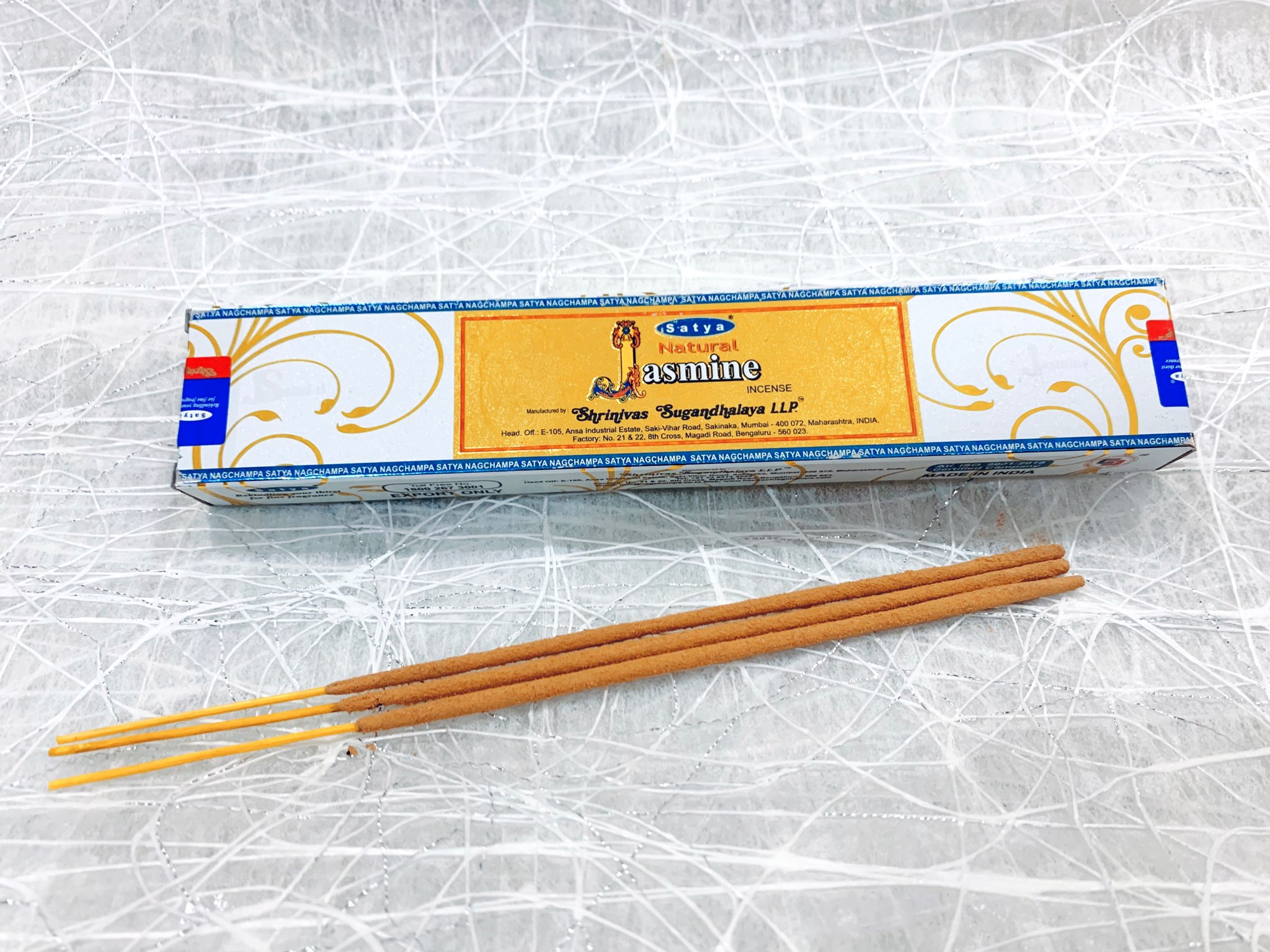 NATURAL SATYA Incense_Golden label_SAGE GARDEN