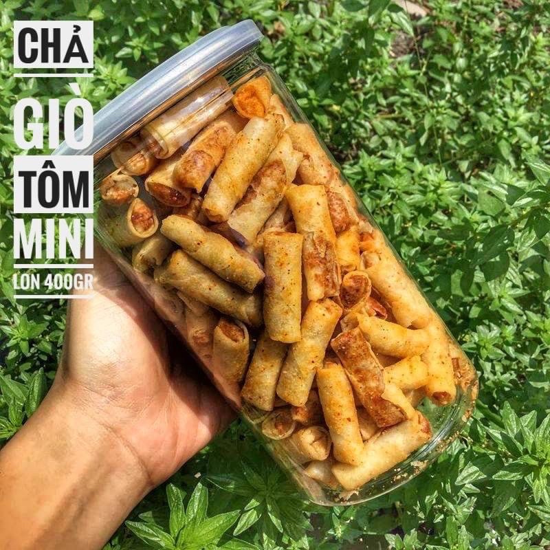 Chả Giò mini Tôm Sấy Ăn Liền Lon 400gram