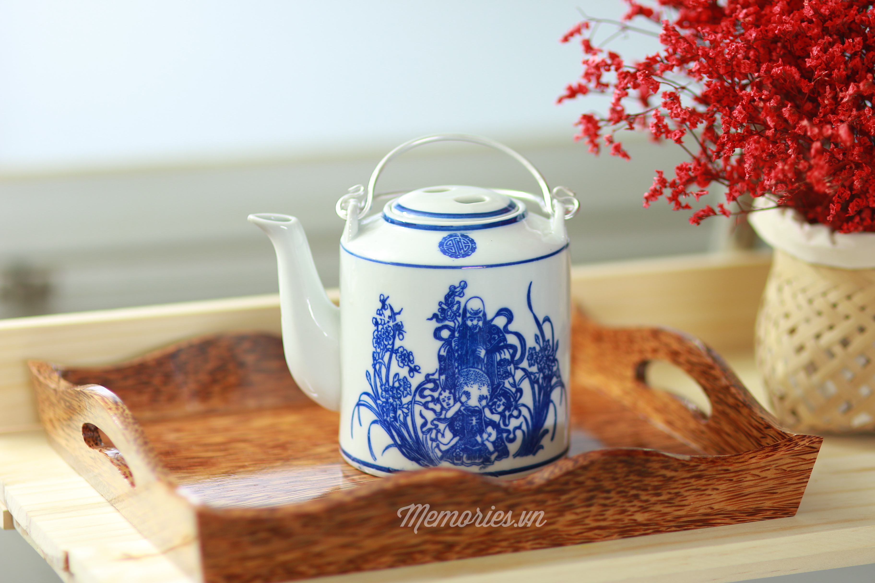 Bình Trà,  Ấm Tích Rót Trà Việt Nam Xưa (Hình Giao Ngẫu Nhiên)