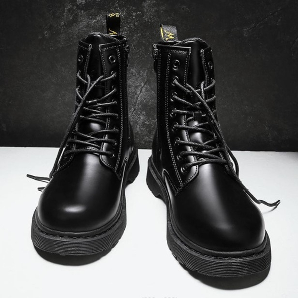 Giày Boot Nam CS-91 Khóa Kéo Đế Đen GN356