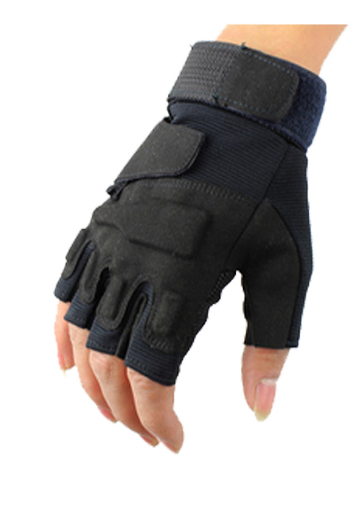 Găng tay chiến thuật - đen - size m: 50-59kg
