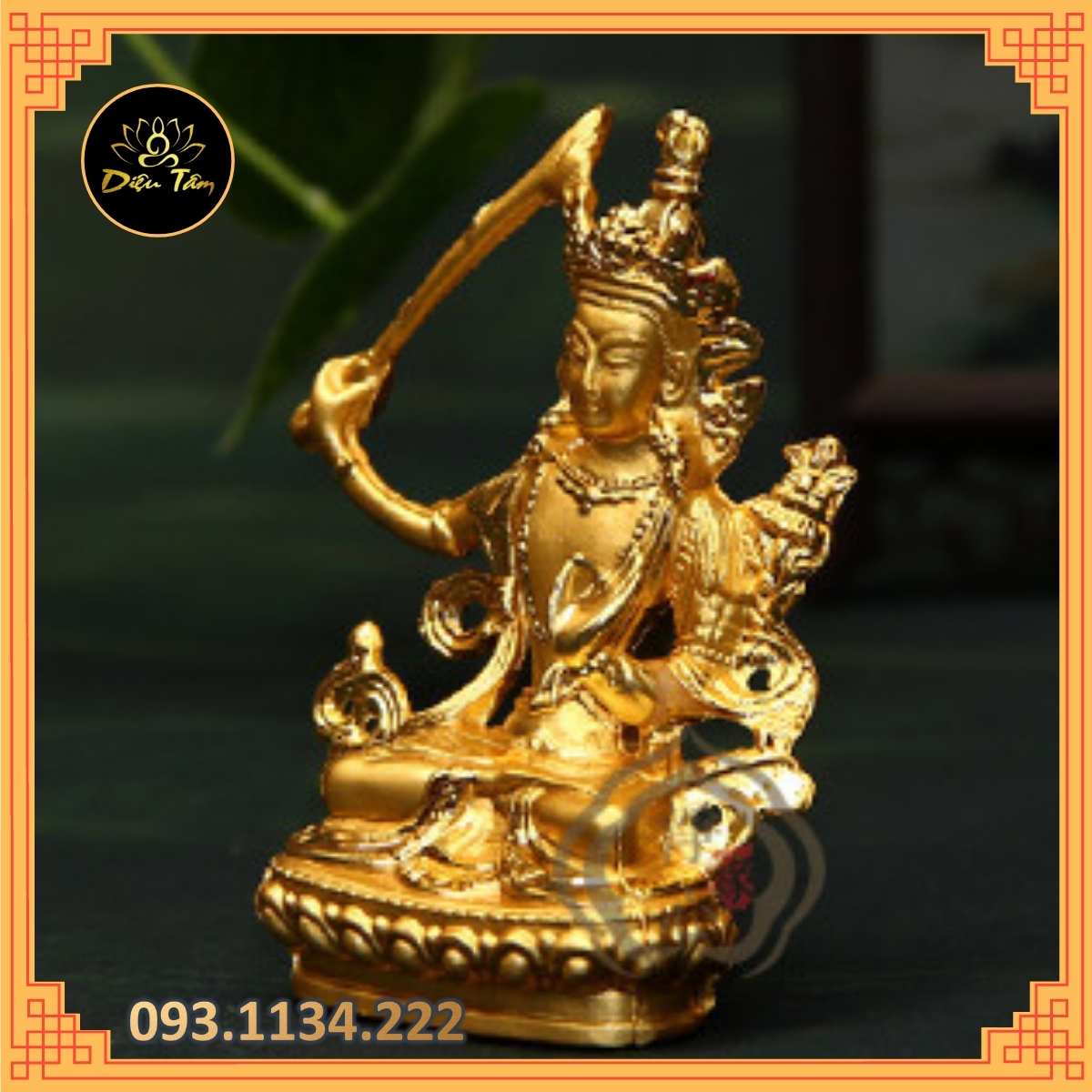 Manjusri Bodhisattva-statue Buddhist sect Tantrism