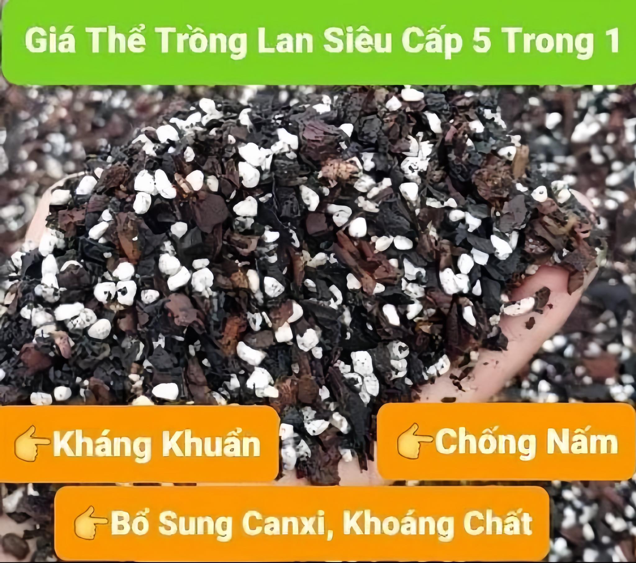 Giá Thể Trồng Lan Cao Cấp Đã Xử Lý (1kg)