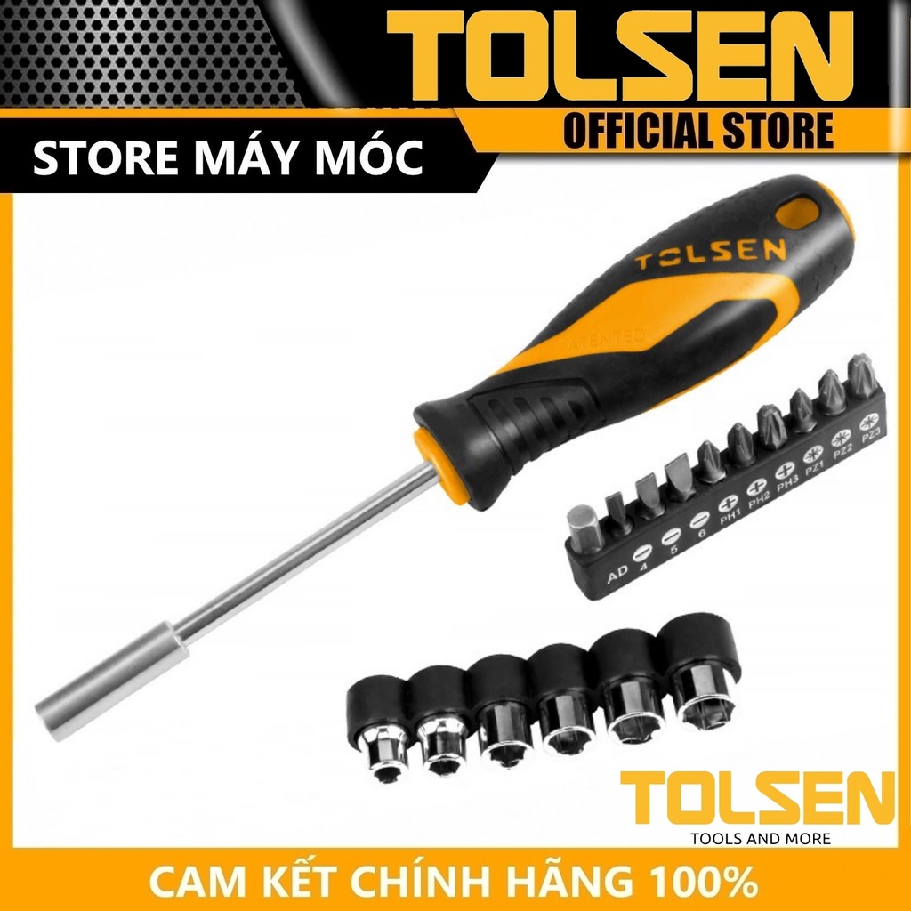Bộ tua vít đổi đầu 17 món tolsen 20045 - hàng chính hãng