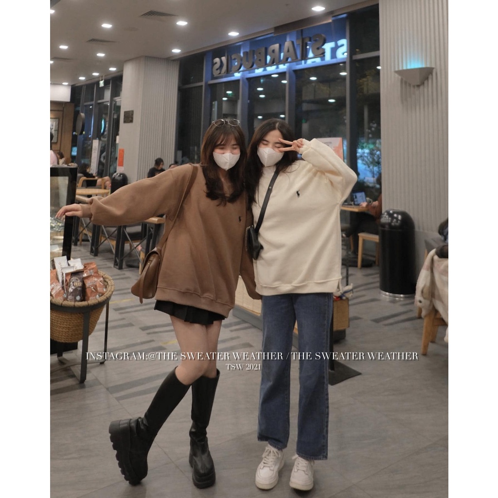 Áo Sweater Nỉ In Logo Mini Samsam4896