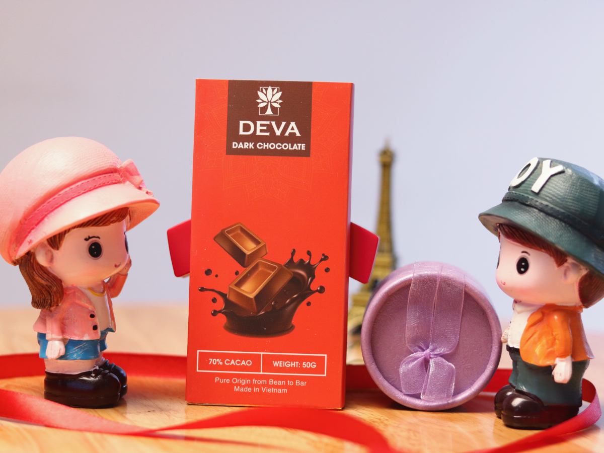 Socola Đen Deva 70% Cacao – Dark Chocolate (65gram)