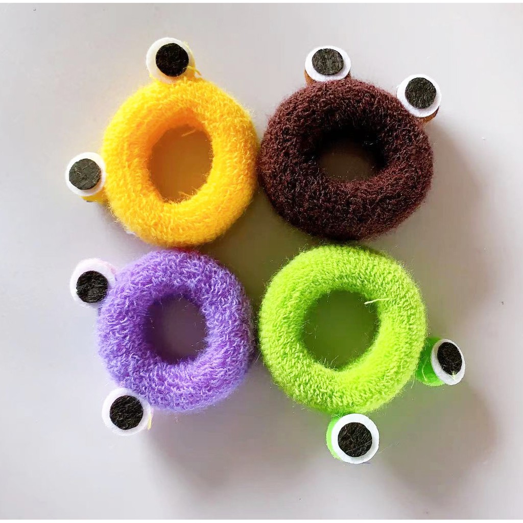 CỘT TÓC BÔNG MẮT ẾCH CUTE ÊM ĐẦU KHÔNG GÃY TÓC