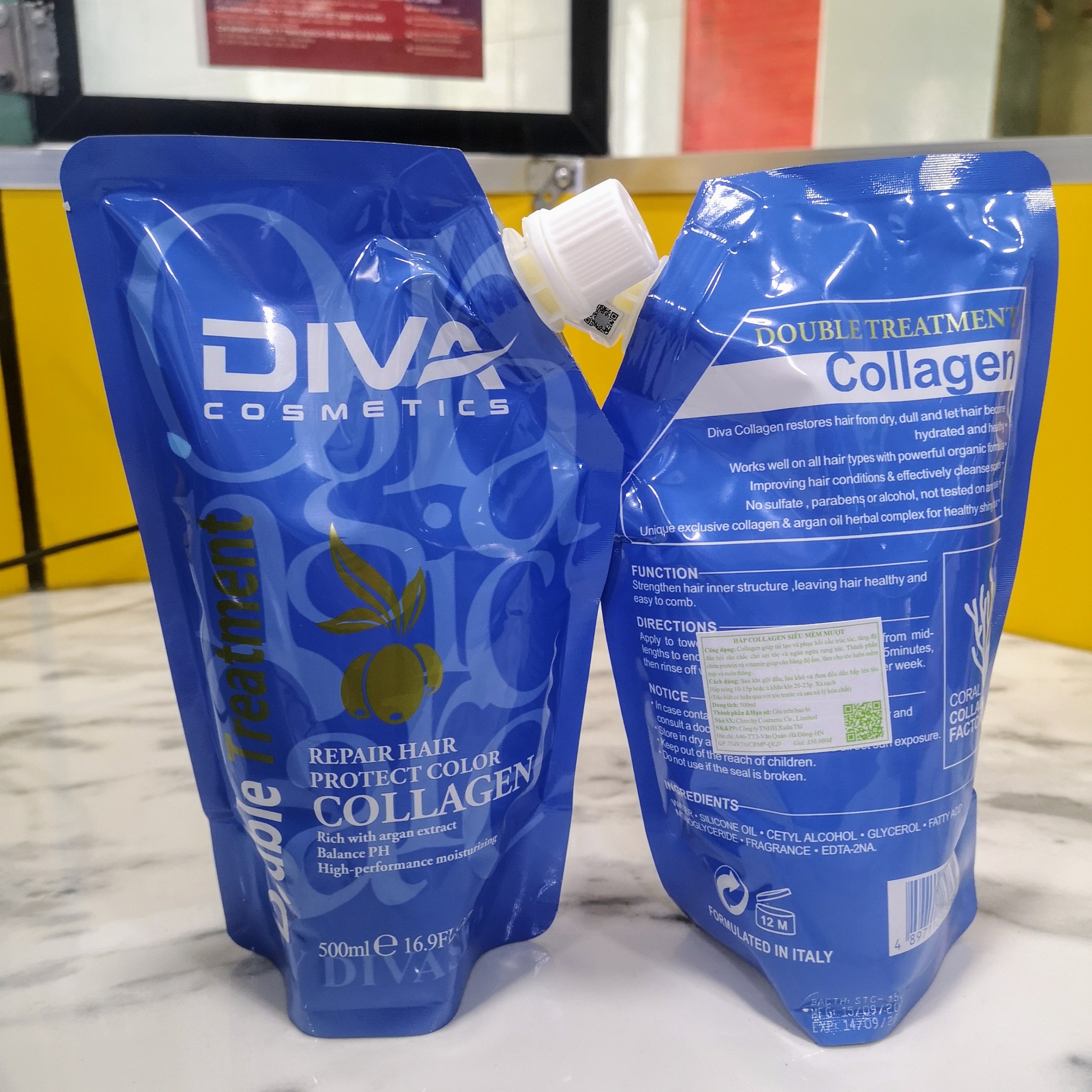 DẦU HẤP PHỤC HỒI COLLAGEN DIVA 500ml