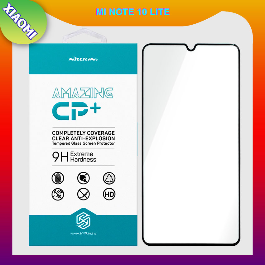 Miếng dán cường lực cho Xiaomi Mi Note 10 Lite Full hiệu Nillkin (Đen)