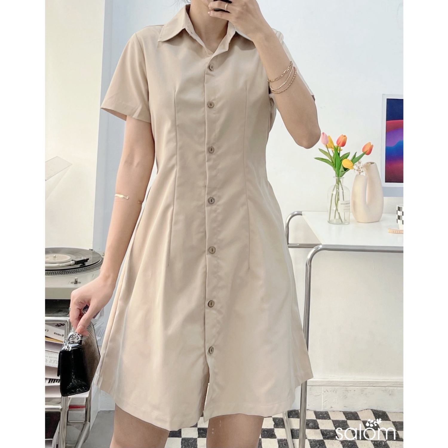 Đầm sơmi basic SALOM Shp012