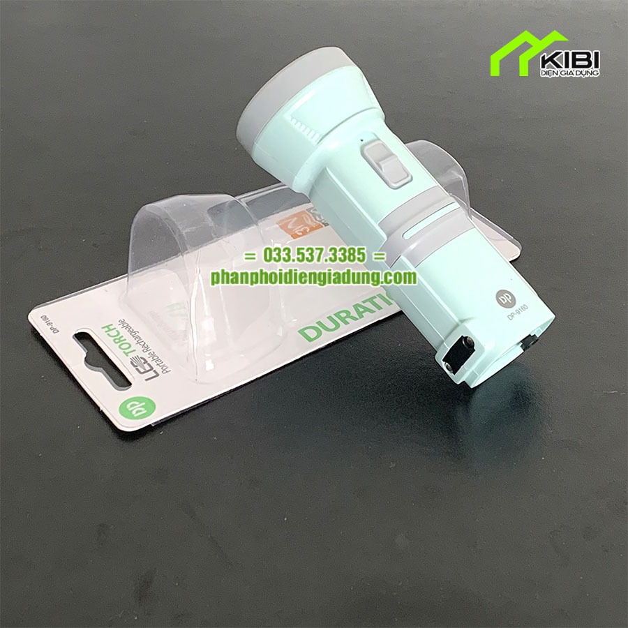 Đèn pin led, đèn pin tích điện DP - 9160 nhỏ gọn, sáng trắng