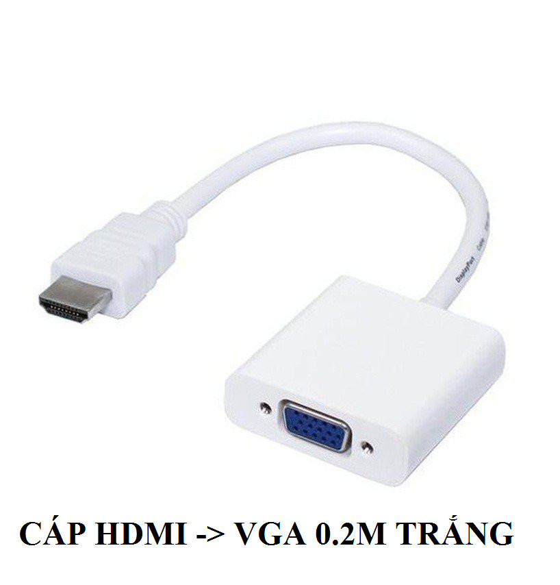 CÁP HDMI -> VGA L 0.2M TRẮNG