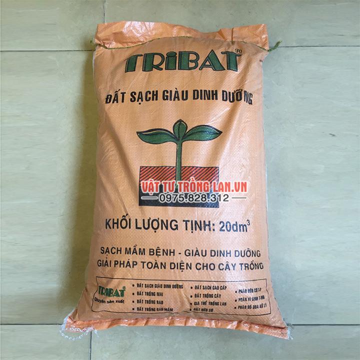 1 bao đất sạch Tribat 20 dm3 giàu chất dinh dưỡng trồng hoa cảnh