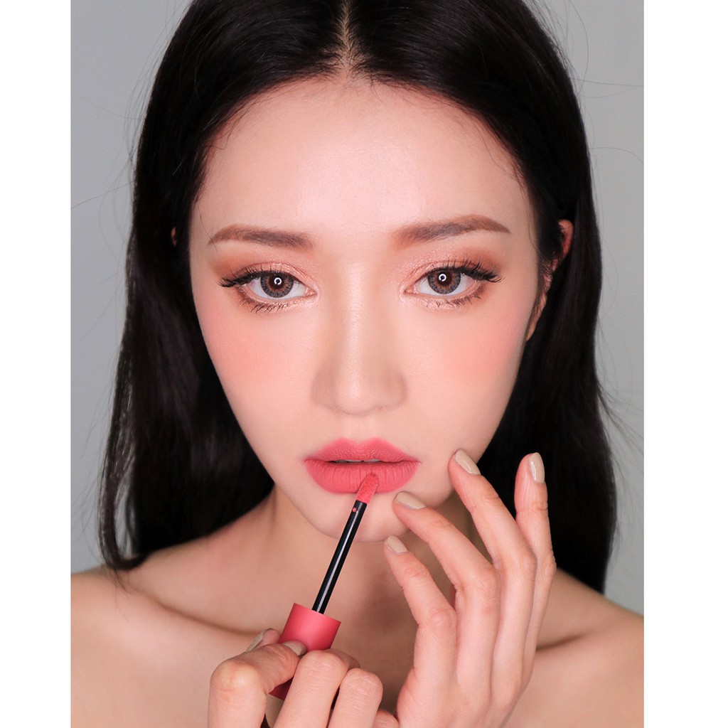 [HCM]Son 3CE Soft Lip Lacquer Shawty – Hồng tươi
