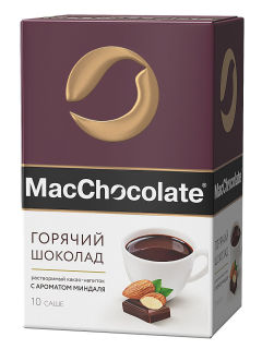Chocolate hòa tan Macchocolate của Nga vị hạnh nhân 10 gói x 20 g thumbnail