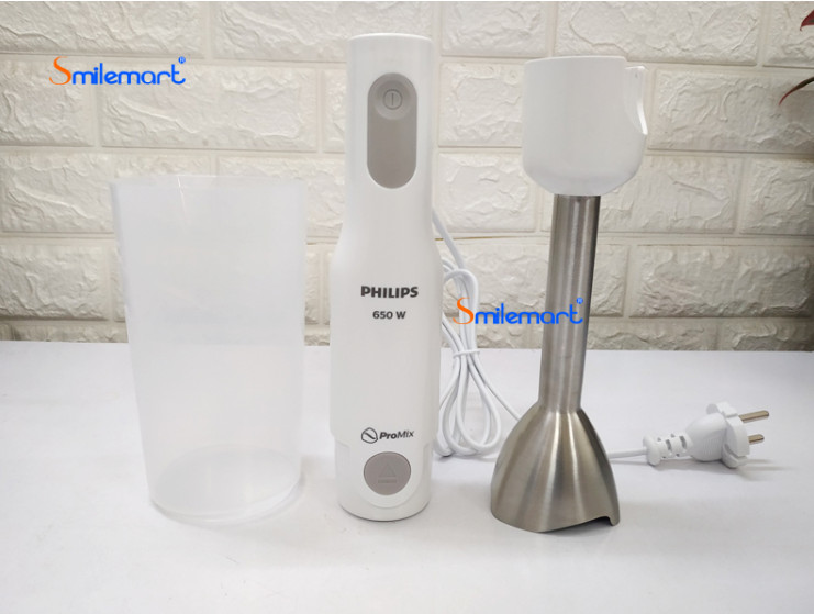 [BH chính hãng 2 NĂM] Máy xay sinh tố cầm tay Philips HR2531 / HR2534 - 650W, 1 tốc độ, Lưỡi dao thép không gỉ