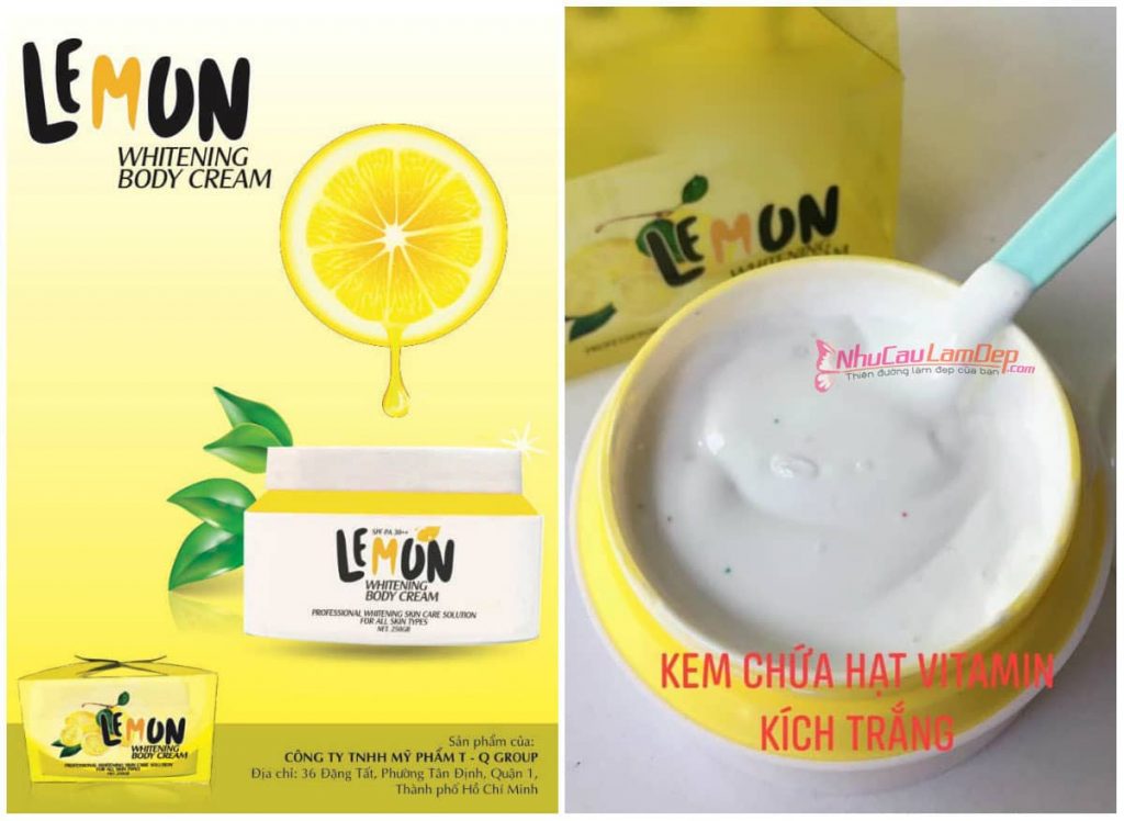 [CHÍNH HÃNG 100%] Body Lemon Chanh QLady Siêu Trắng