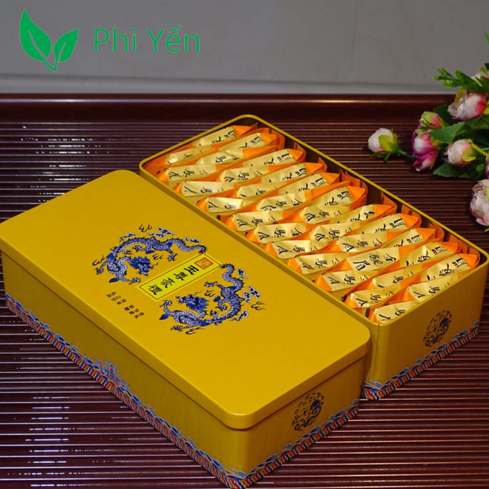 Trà thiết quan âm Kim Tuấn Mi PTAHS21 (hộp sắt 160g tổng 32 gói)