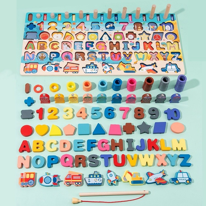 Đồ wooden toy 6 in 1
