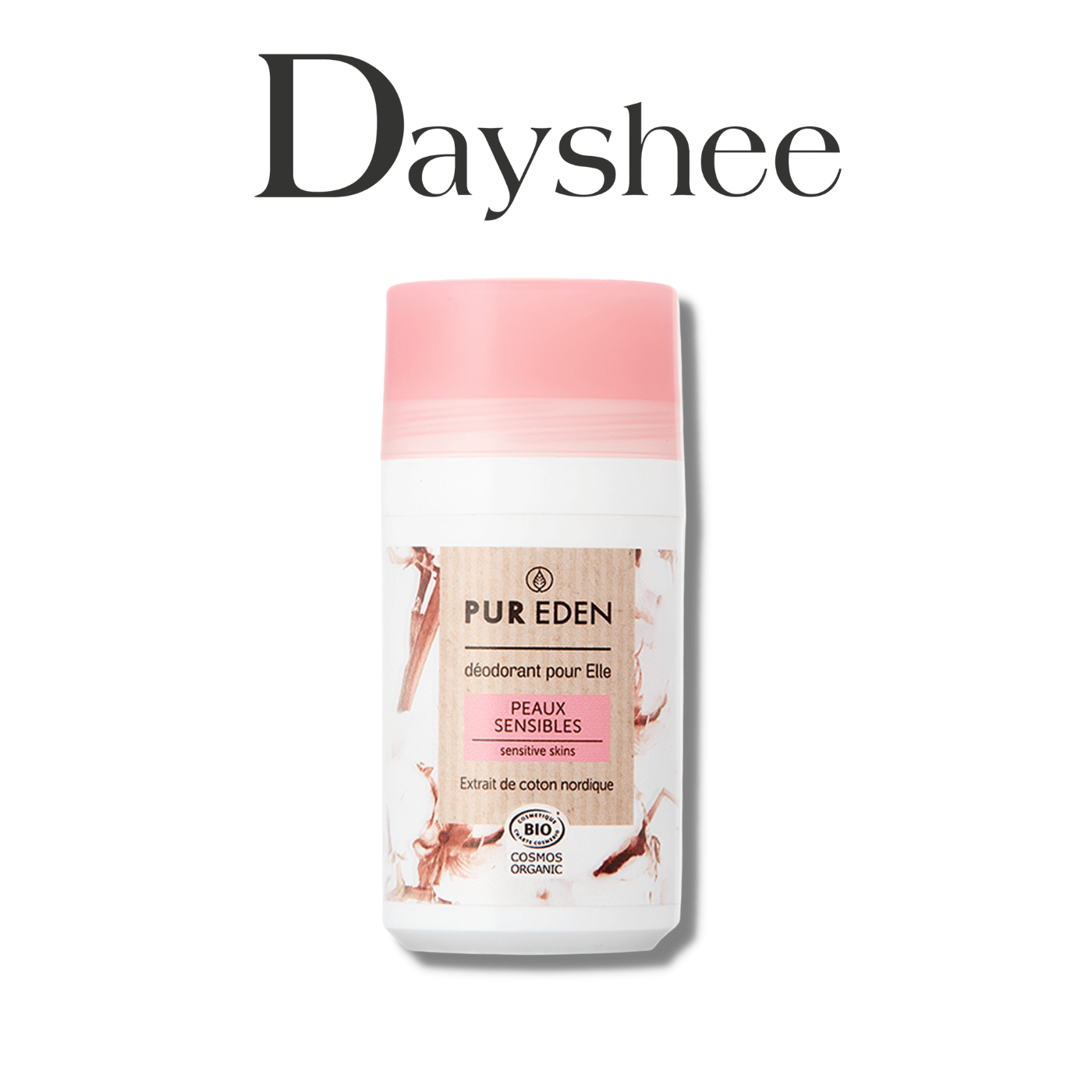 Dayshee Lăn Khử Mùi Hữu Cơ Pur Eden Sensitive Skin Deodorant 50ml - Màu Hồng