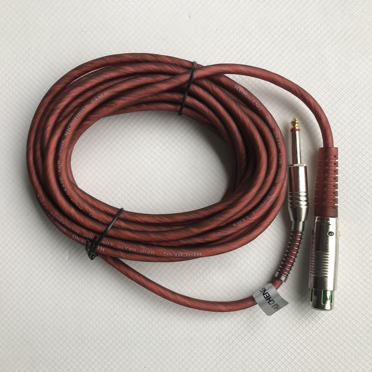 Dây micro đầu 6.5mm dài 6m lõi đồng