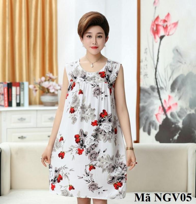 Nơi bán Váy, Đầm Ngủ Mặc Nhà Cho Người Trung Niên, Người Lớn Tuổi NGV01 NGV02 NGV03 NGV04 NGV05 NGV06 NGV07