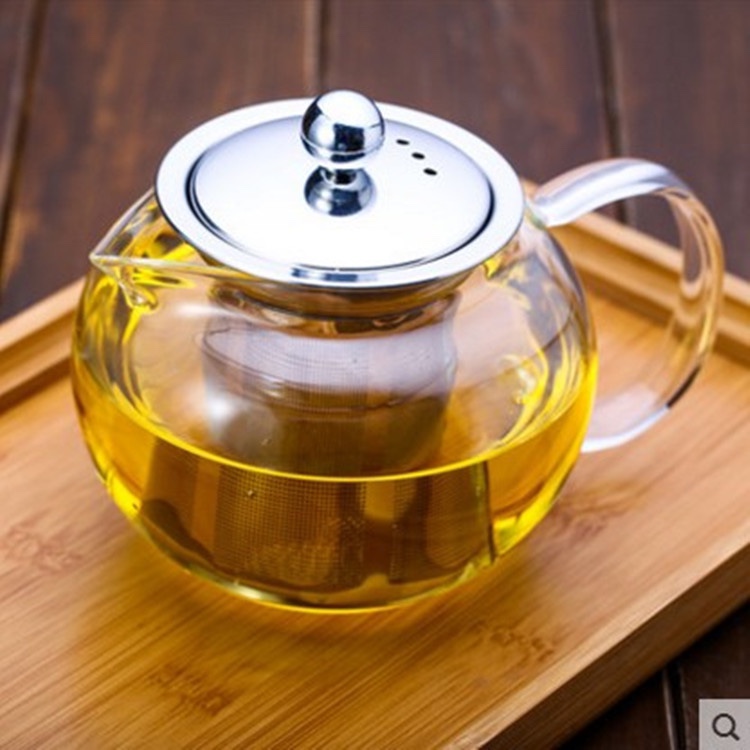 Bình thủy tinh pha trà 650ml có lõi lọc inox