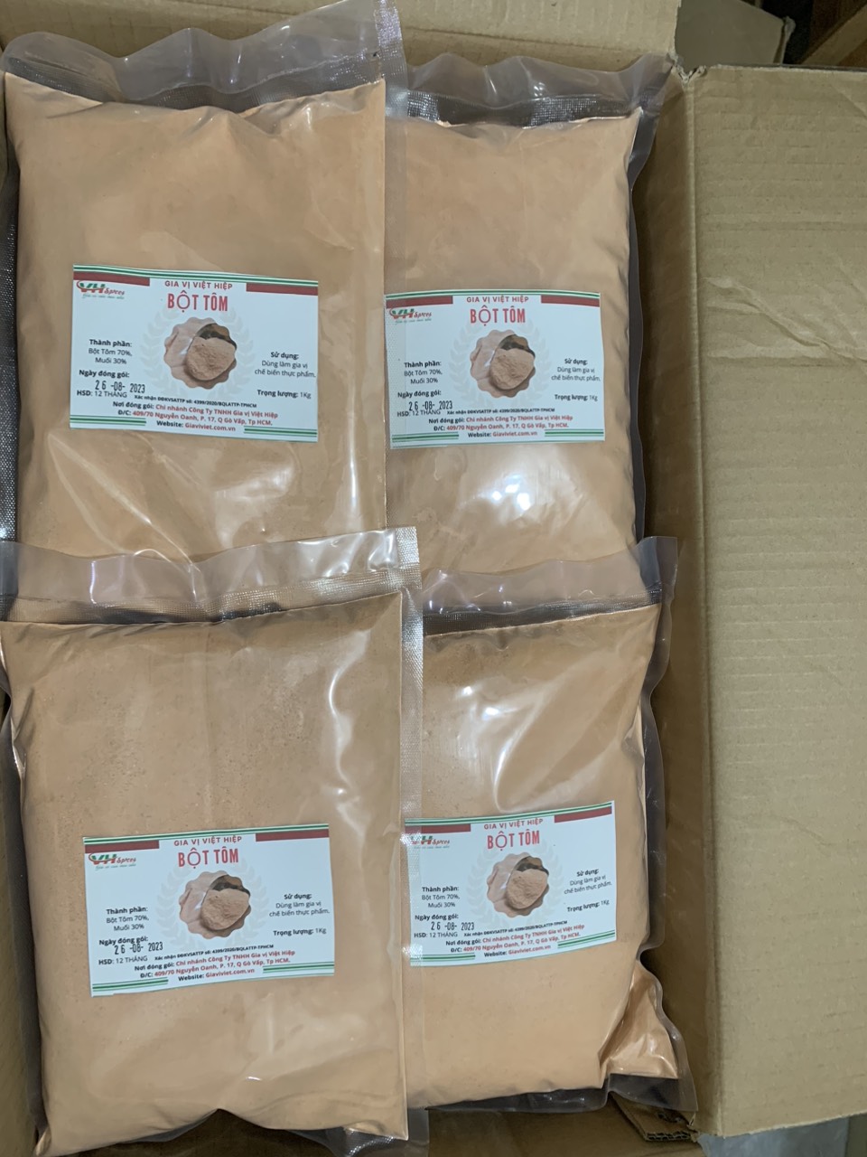 Bột Tôm thượng hạng Việt Hiệp Túi 1Kg
