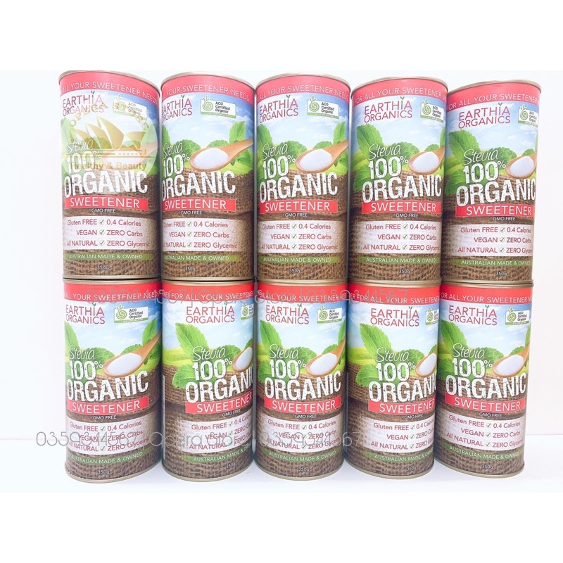 Đường Cỏ Ngọt Hữu Cơ Úc Stevia Sugarless 350g