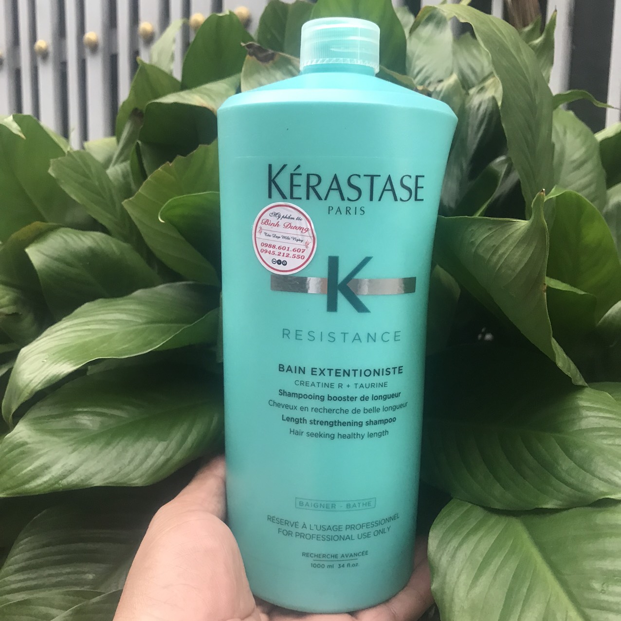 Bộ dầu gội xả giúp tăng độ dài cho tóc Kerastase Resistance Extentioniste 1000mlx2 NEW