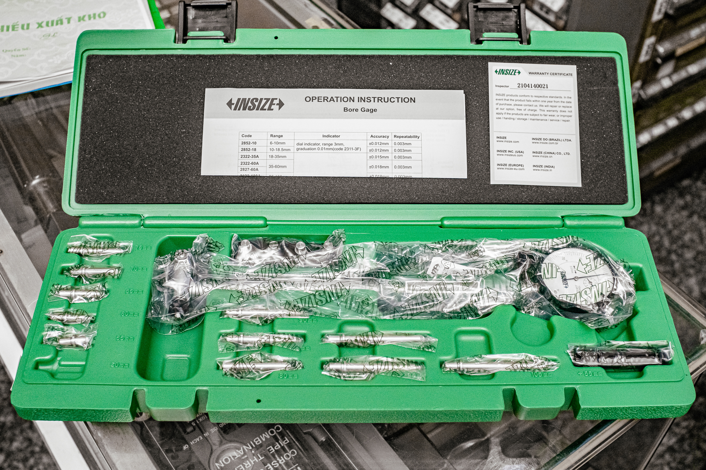 [HCM] ĐỒNG HỒ ĐO LỖ 50 - 160 (2322-160A) INSIZE TNKTOOLS.COM PHÂN PHỐI